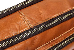 Cool Mens Leather Messenger Bag Small Shoulder Bag Crossbody Bag for men