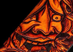 Handmade Leather Biker Mens Cool Car Key Wallet Coin Wallet Pouch Car KeyChain for Men - imessengerbags