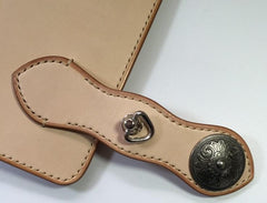 Handmade Leather Biker Wallet Mens Cool Chain Wallet Trucker Wallet with Chain