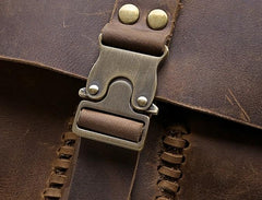 Vintage Leather Mens Cool Backpack Large Travel Bag Hiking Bag for men