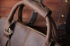 Handmade Leather Mens Cool Messenger Bag Briefcase Work Bag Business Bag for men