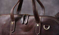 Genuine Leather Mens Cool Messenger Bag Briefcase Work Bag Business Bag for men