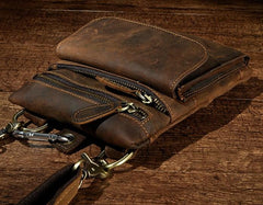 Vintage Mens Leather Belt Pouch Holster Side Bag Belt Case Waist Pouch for Men - imessengerbags