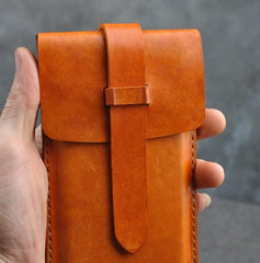 Handmade Leather Belt Pouch Mens Waist Bag Phone holsters for Men - imessengerbags