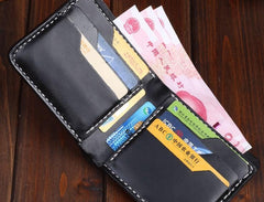 Handmade Leather Carp Mens billfold Wallet Cool Leather Wallet Slim Wallet for Men - imessengerbags