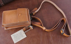 Leather Belt Pouch Mens Small Cases Waist Bag Hip Pack Belt Bag Fanny Pack Bumbag for Men - imessengerbags