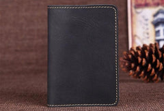 Handmade Genuine Leather Slim Wallet Bifold Long Wallet Passport Purse Bag For Mens - imessengerbags