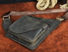 Leather Mens Chest Bag Sling Bag Sling Shoulder Bag Sling Backpacksfor men - imessengerbags