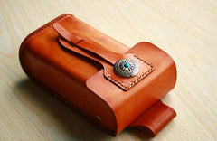 Handmade Cool Leather Cell Phone Holsters Belt Pouch Mens Waist Bag for Men - imessengerbags