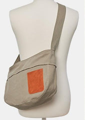 Mens Canvas Cool Side Bag Messenger Bag Canvas Saddle Shoulder Bag for Men - imessengerbags