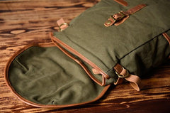 Canvas Mens Cool Backpack Bag Sling Bag Large Travel Bag Hiking Bag for Men