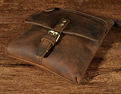 Vintage Mens Leather Side Bag Belt Pouch Holster Belt Case Waist Pouch for Men - imessengerbags
