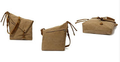 Mens Canvas Rustic Courier Bag Side Bag Messenger Bag Camera Shoulder Bag for Men