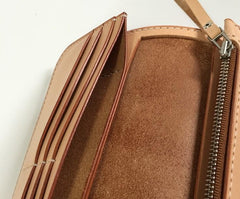 Handmade Leather Biker Wallet Mens Cool Chain Wallet Trucker Wallet with Chain