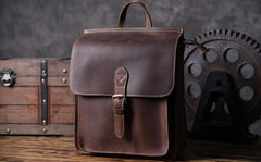 Handmade Leather Mens Cool Backpack Sling Bag Large Travel Bag Hiking Bag for men