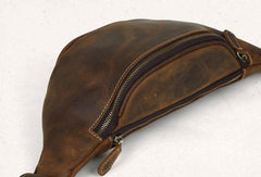 Cool Mens Leather Belt Bag Fanny Pack Waist Bags For Men