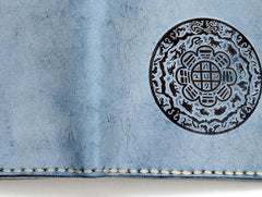 Handmade Leather Tooled Mens billfold Wallet Cool Leather Wallet Slim Wallet for Men - imessengerbags