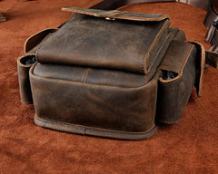 Biker Mens Leather Drop Leg Bag Waist Bag Side Bag Belt Pouch Pack for Men - imessengerbags