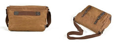 Mens Canvas Camera Messenger Bag Camera Side Bag Camera Shoulder Bag for Men