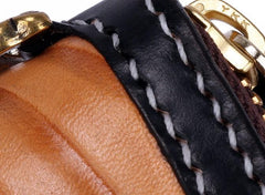 Handmade Leather Taming Dragon Mage Mens Chain Biker Wallet Cool Leather Wallet With Chain Wallets for Men