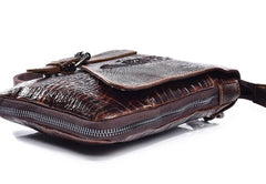 Cool Mens Leather Small Side Bag Belt Pouch Waist Pouch Holster Belt Case for Men