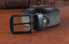 Genuine Leather Punk Rock Biker Trucker Mens Belt Men Black Coffee Belt for Men