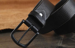 Genuine Leather Punk Rock Biker Trucker Mens Belt Men Black Coffee Belt for Men