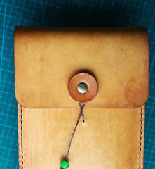 Handmade Cool Mens Leather Cell Phone Holsters Belt Pouch Waist Bag for Men