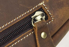 Cool Leather Chest Bag Sling Bag Sling Crossbody Bag Travel Bag Hiking Bags For Men