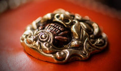 Handmade Leather Tibetan Tooled Mens billfold Wallet Cool Chain Wallet Biker Wallet for Men