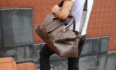 Cool Leather Mens Weekender Bag Travel Bags Shoulder Bags for men - imessengerbags
