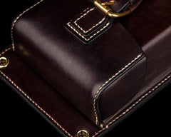 Leather Belt Pouch Mens Small Cases Waist Bag Hip Pack Belt Bag Fanny Pack Bumbag for Men - imessengerbags