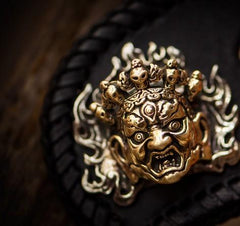 Handmade Leather Monster Mens Chain Biker Wallet Cool Leather Wallet Long Phone Wallets for Men