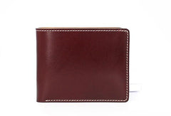 Leather Mens Small Wallet Slim Wallet Front Pocket Wallet Card Wallet for Men