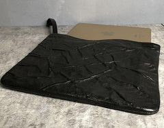 Genuine Leather Mens Clutch Cool Slim Wallet Zipper Clutch Wristlet Wallet for Men - imessengerbags