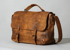 Handmade Leather Mens Cool Shoulder Bag Messenger Bag Chest Bag Bike Bag Cycling Bag for men