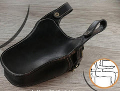 Leather Belt Pouch Mens Small Cases Waist Bag Hip Pack Belt Bag Fanny Pack Bumbag for Men - imessengerbags