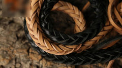 Handmade Leather Braided Wallet Chain Biker Wallet Chain Trucker Chain for Men