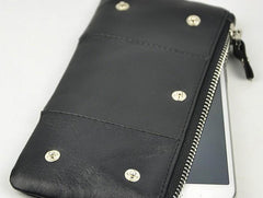 Cool Leather Mens Long Wallet Vintage Leather Long Wallet for Men - imessengerbags
