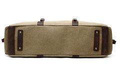Mens Waxed Canvas Leather Large Weekender Bags Canvas Travel Bag for Men