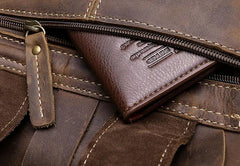 Vintage Leather Mens Cool Backpack Large Travel Bag Hiking Bag for men