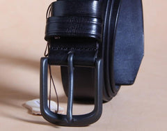 Handmade Genuine Leather Punk Rock Biker Trucker Mens Belt Men Black Coffee Belt for Men