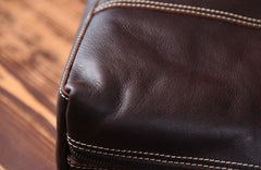 Genuine Leather Mens Cool Messenger Bag Briefcase Work Bag Business Bag for men