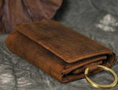 Cool Small Leather Mens Keys Wallet Car Keys Holder Car Key Case for Men - imessengerbags