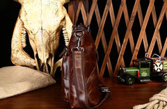Vintage Leather Mens Briefcase Business Briefcase Cool Work Briefcase For Men - imessengerbags