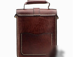 Handmade Leather Mens Cool Messenger Bag Sling Bag Chest Bag Bike Bag Cycling Bag for men - imessengerbags