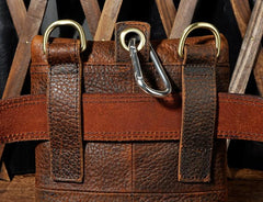 Cool Mens Leather Side Bag Belt Pouch Holster Belt Case Pack Waist Pouch for Men