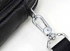 Leather Mens Cell Phone Holster Belt Pouch Mens Waist Bag Shoulder Bag for Men
