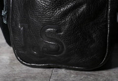 Handmade Genuine Leather Mens Cool Messenger Bag Sling Bag Chest Bag Bike Bag Cycling Bag for men - imessengerbags