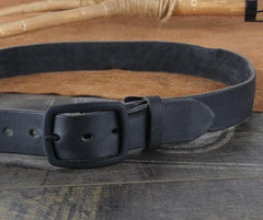 Genuine Leather Punk Rock Biker Trucker Mens Belt Men Black Coffee Belt for Men